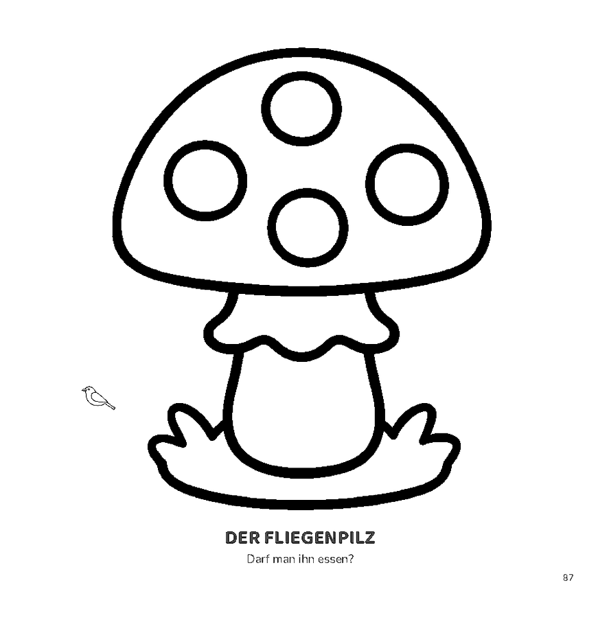 Ausmalbild Fliegenpilz