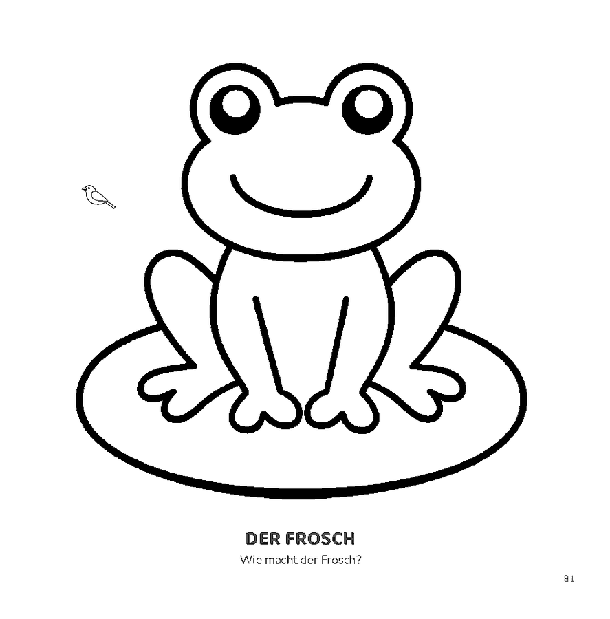 Ausmalbild Frosch