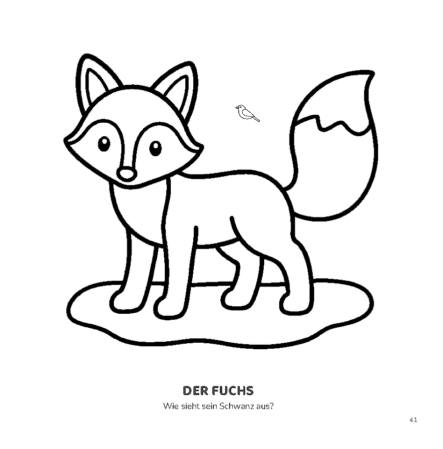 Ausmalbild Fuchs