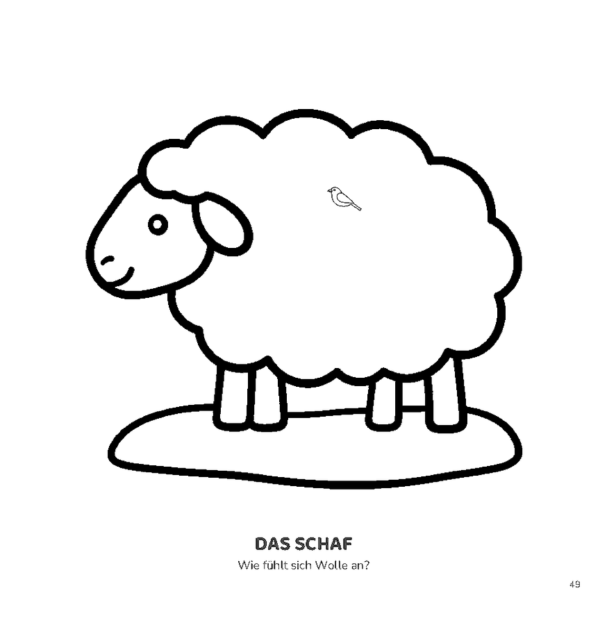 Ausmalbild Schaf